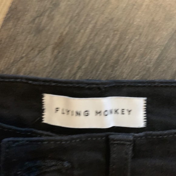 Flying Monkey stretch denim fringed mini. Worn 1x!!!!!!‎ - Picture 4 of 7